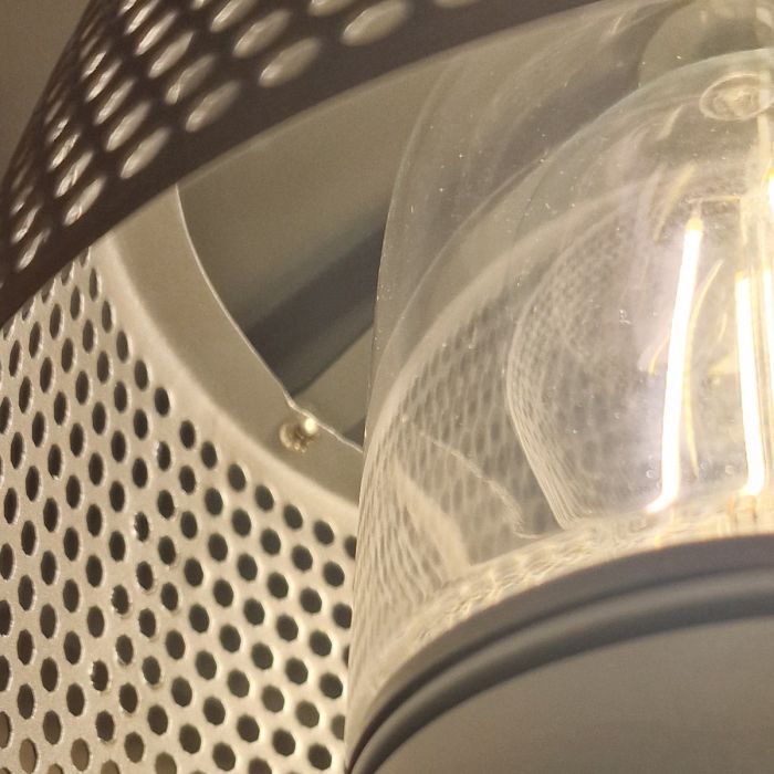 Saturne 1 Light Wall Lantern - Grey