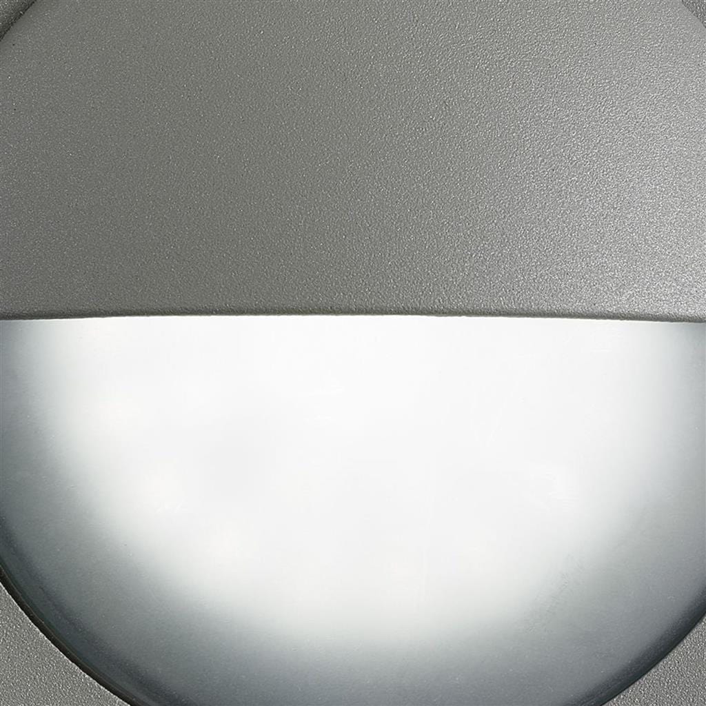 Searchlight Bangor Outdoor Wall Light- Grey Metal & Polycarbonate 1402GY