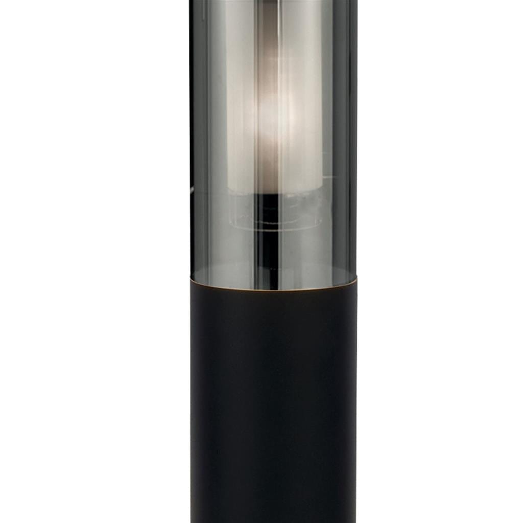 Searchlight Batton Outdoor Post - Black Metal & Smoked Polycarbonate 93901-450BK