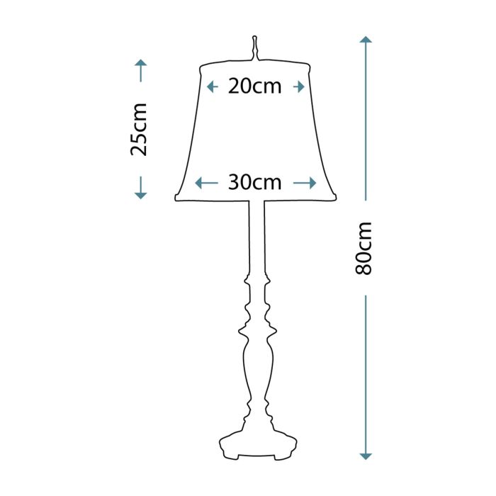 Maine 1 Light Table Lamp - Antique Nickel