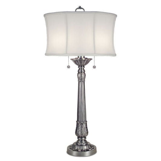 Presidential 2 Light Table Lamp - Pewter