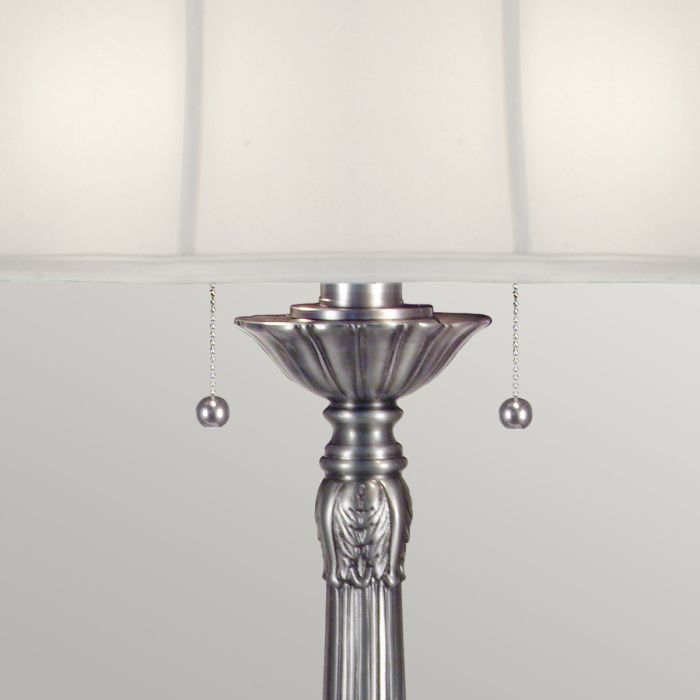 Presidential 2 Light Table Lamp - Pewter