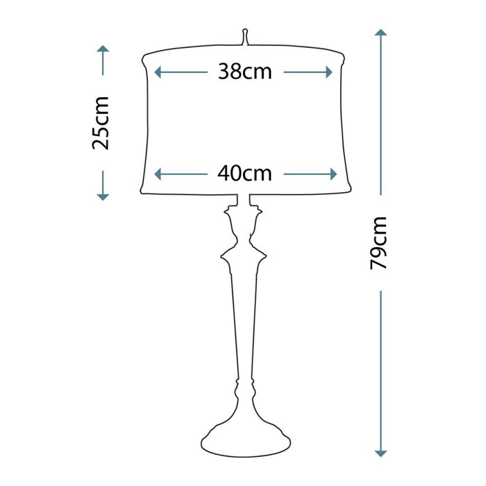 Syracuse 1 Light Table Lamp - Antique Nickel