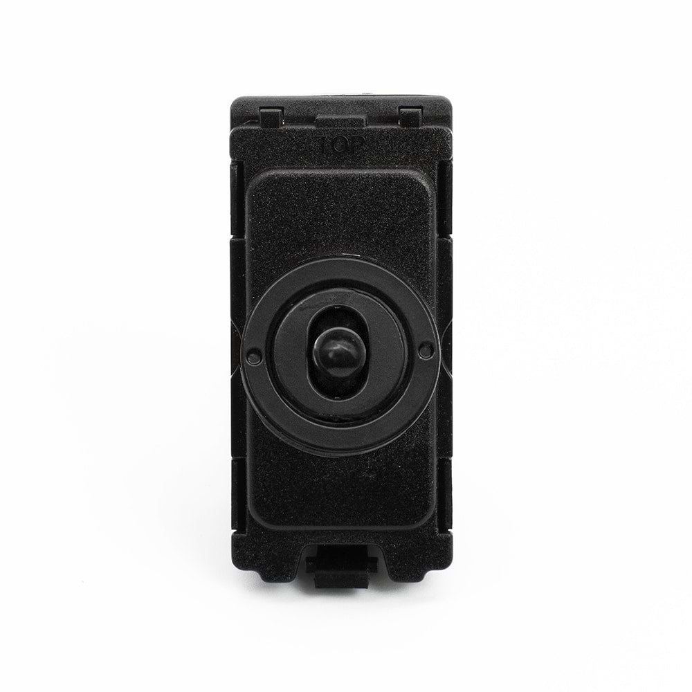 The Camden Collection Matt Black 20A 2 Way & Off CM-Grid Toggle Switch Module