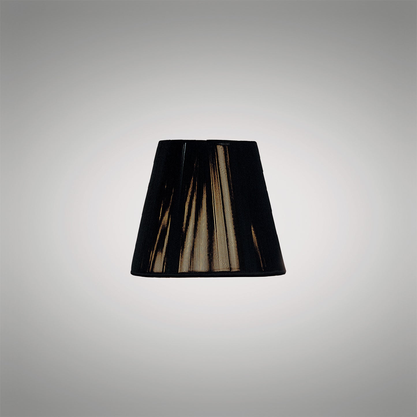Clip On Silk String Shade Black 80/130mm x 110mm by Mantra