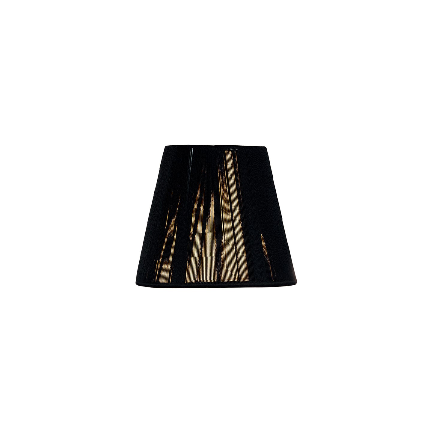 Clip On Silk String Shade Black 80/130mm x 110mm by Mantra