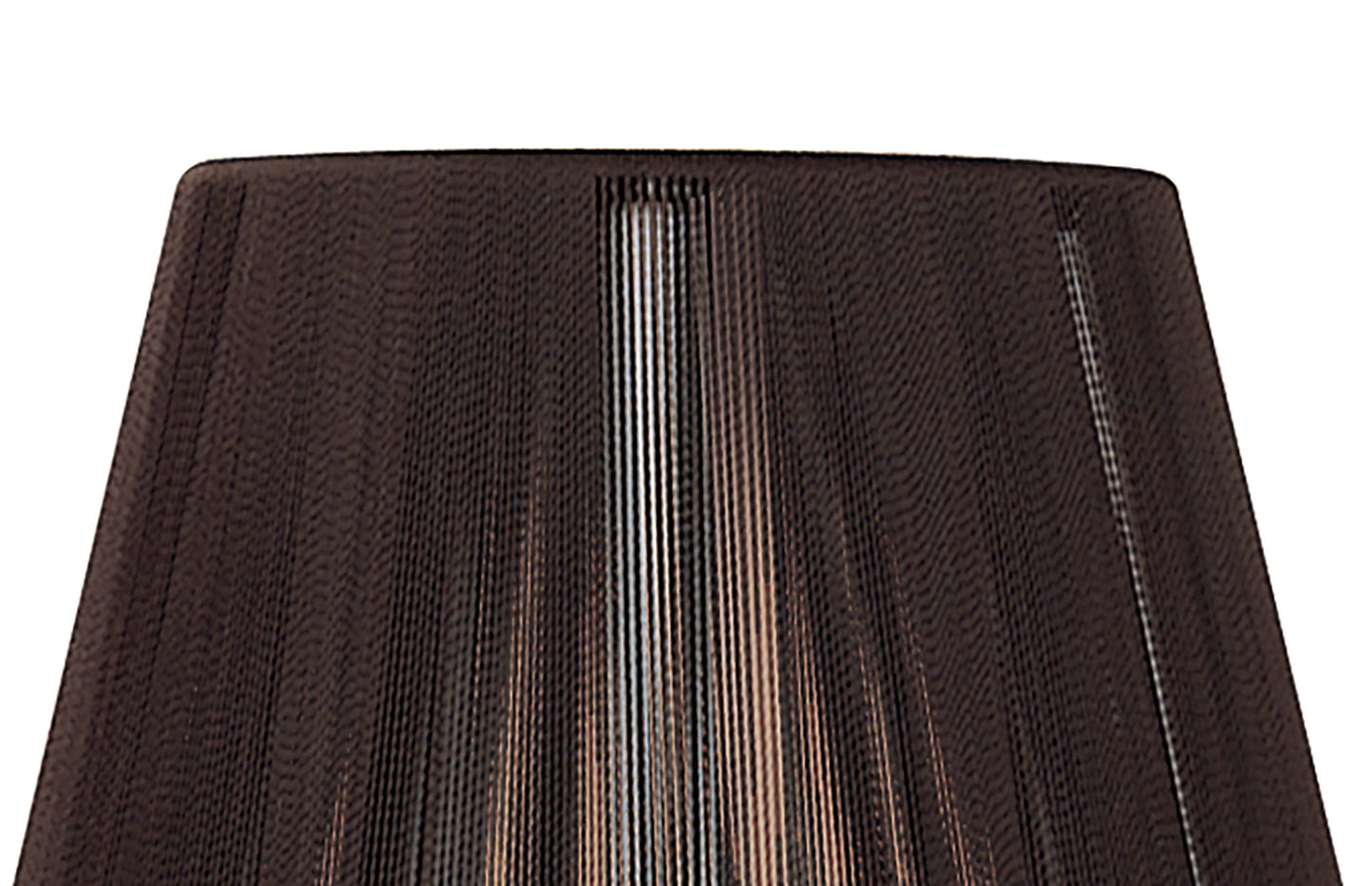 Clip On Silk String Shade Dark Brown 80/130mm x 110mm by Mantra