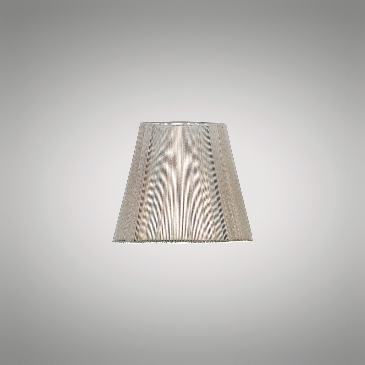 Clip On Silk String Shade Silver Grey 80/130mm x 110mm by Mantra