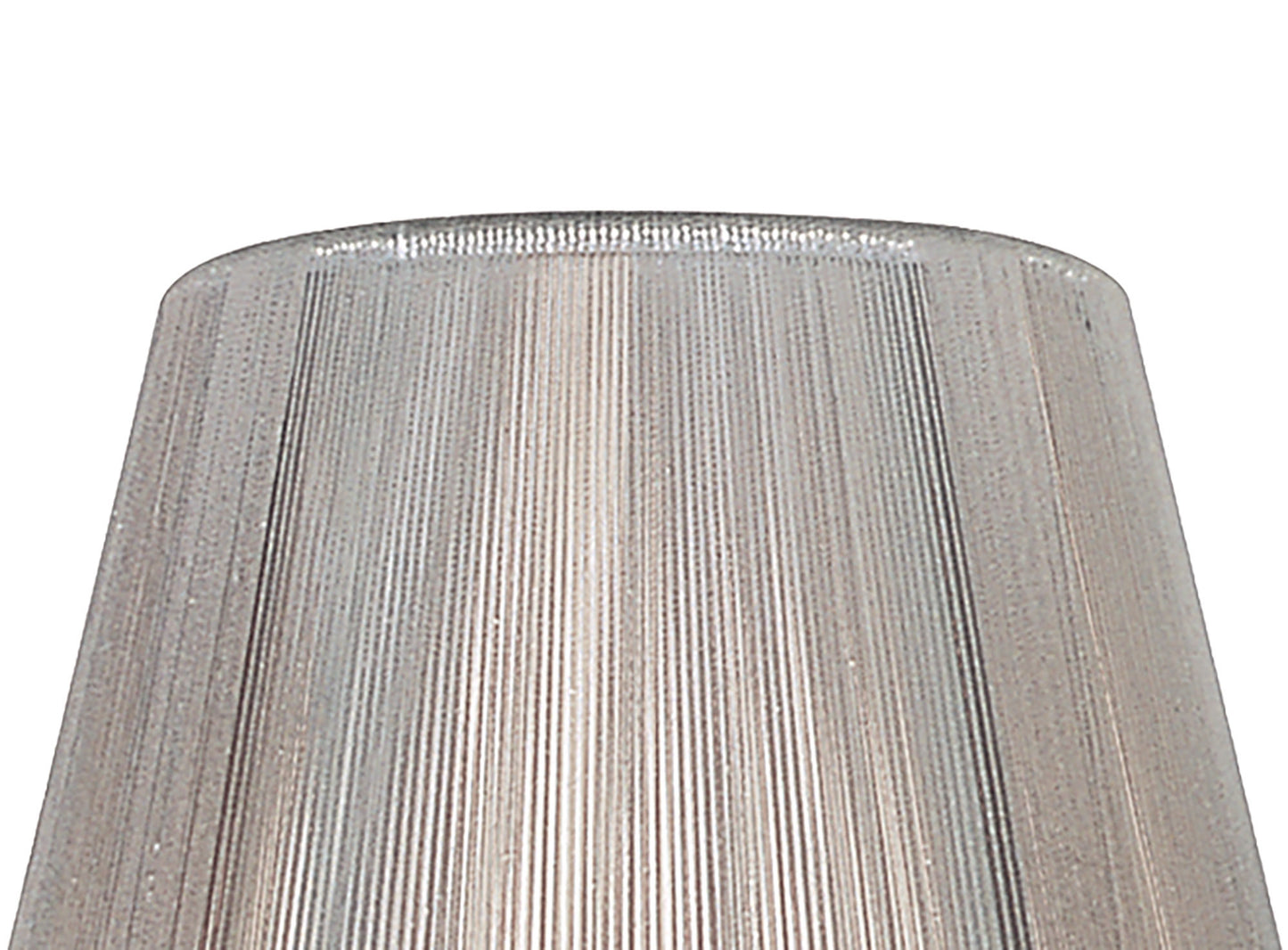 Clip On Silk String Shade Silver Grey 80/130mm x 110mm by Mantra