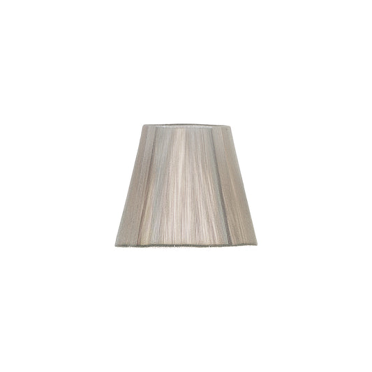 Clip On Silk String Shade Silver Grey 80/130mm x 110mm by Mantra