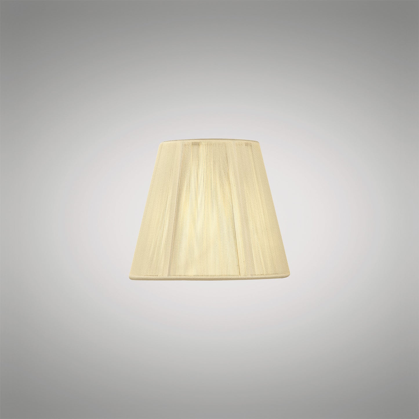 Clip On Silk String Shade Ivory Cream 80/130mm x 110mm by Mantra