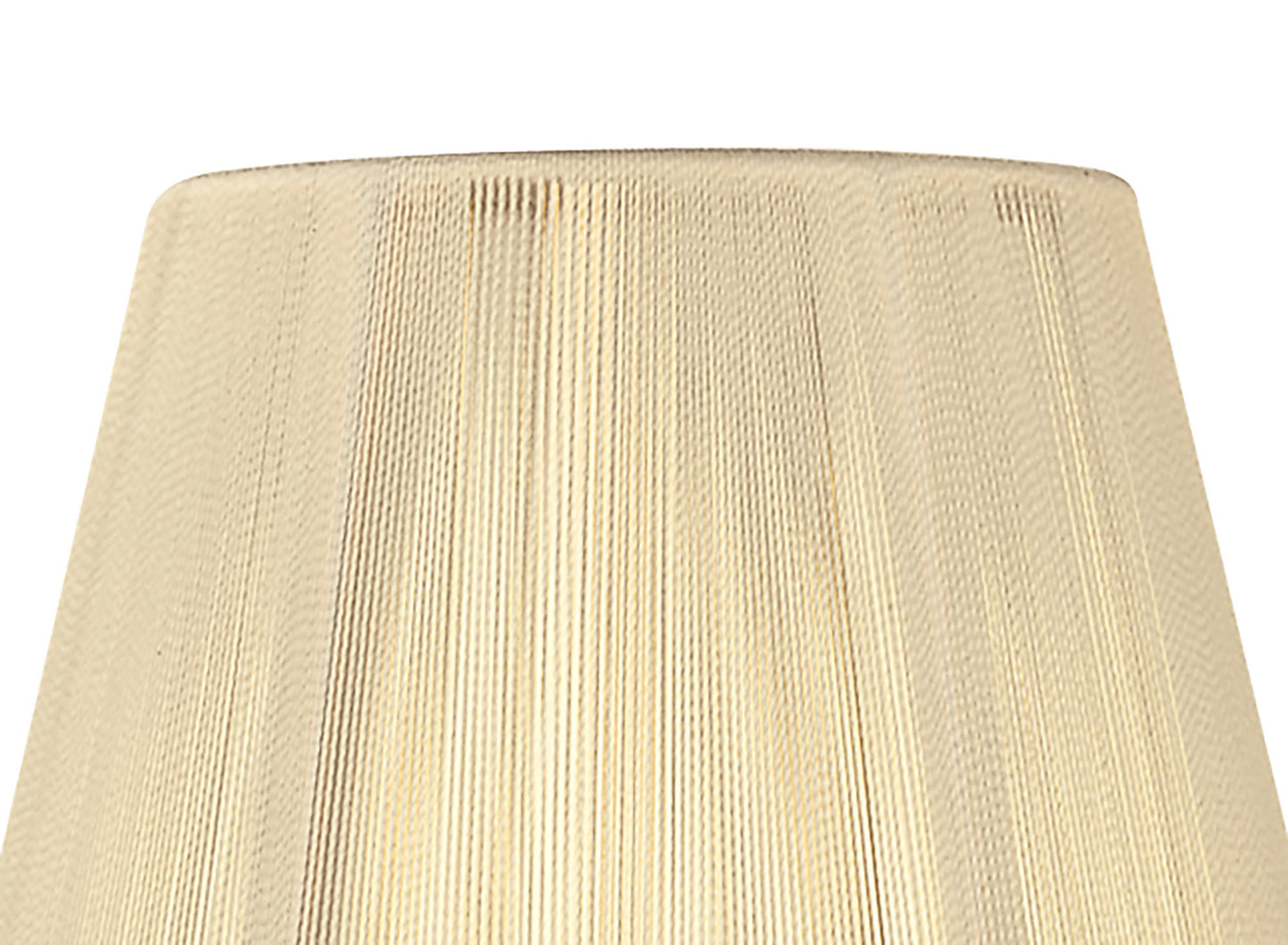 Clip On Silk String Shade Ivory Cream 80/130mm x 110mm by Mantra