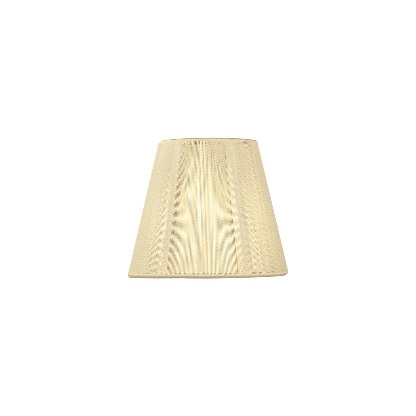 Clip On Silk String Shade Ivory Cream 80/130mm x 110mm by Mantra