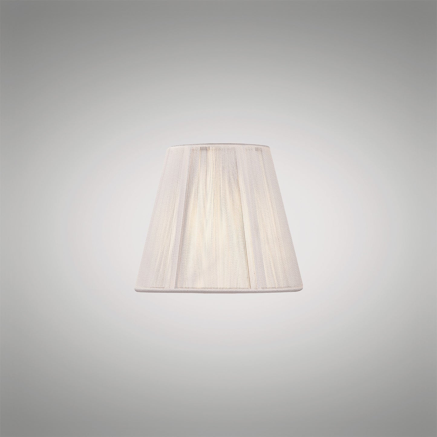 Clip On Silk String Shade Ivory White 80/130mm x 110mm by Mantra