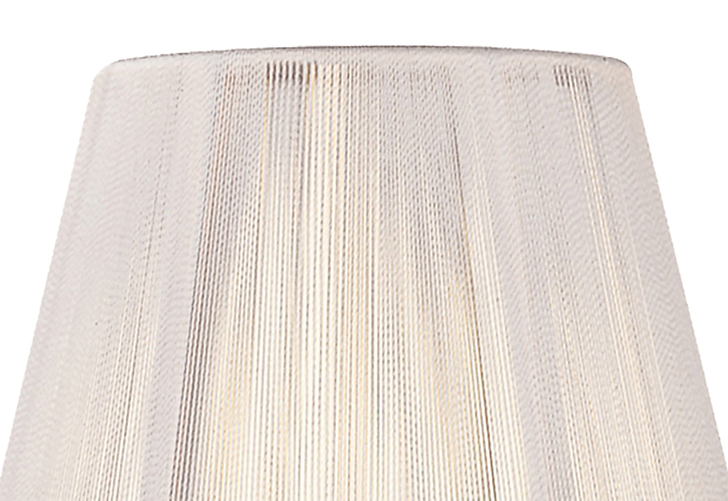 Clip On Silk String Shade Ivory White 80/130mm x 110mm by Mantra