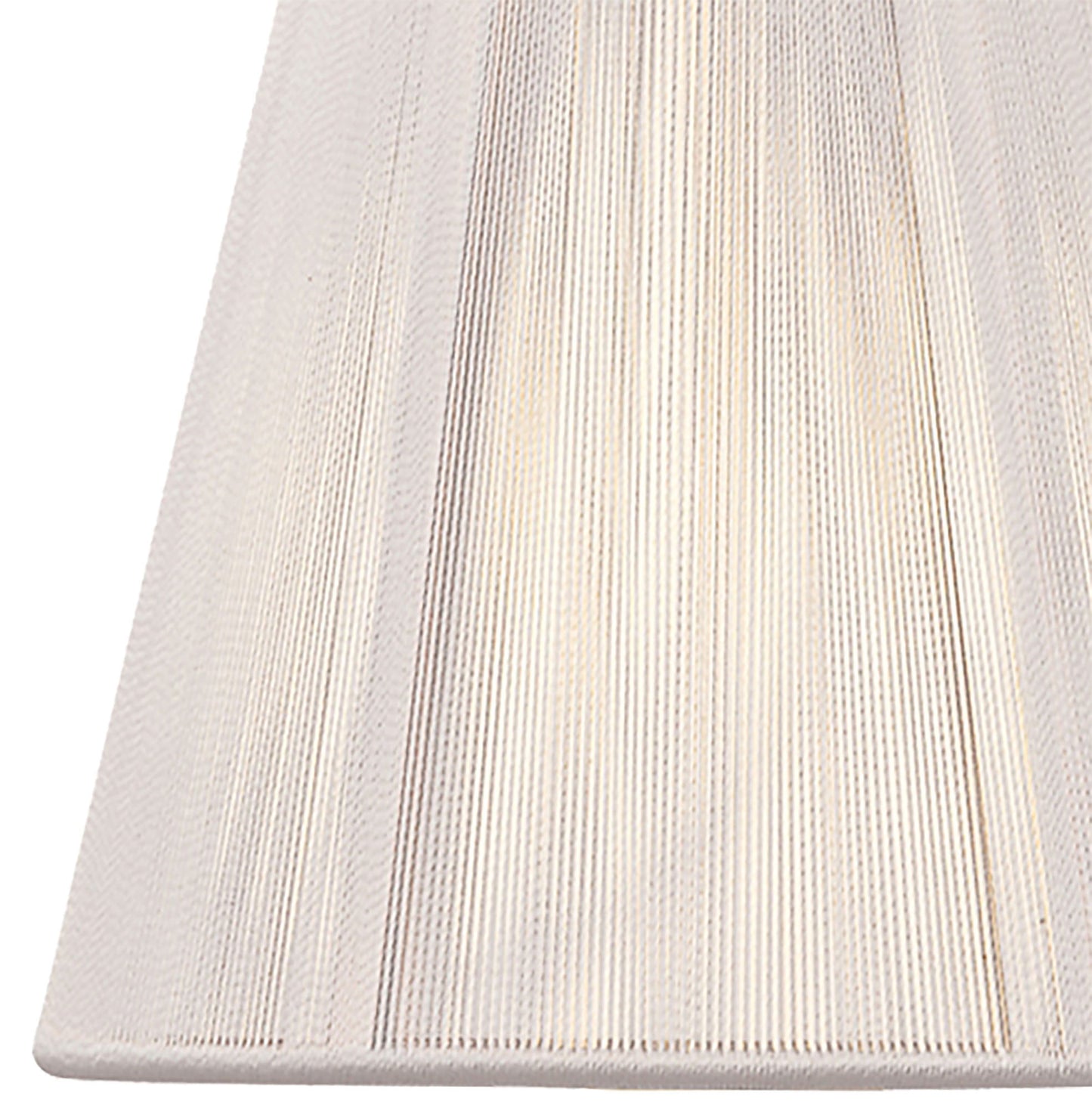 Clip On Silk String Shade Ivory White 80/130mm x 110mm by Mantra