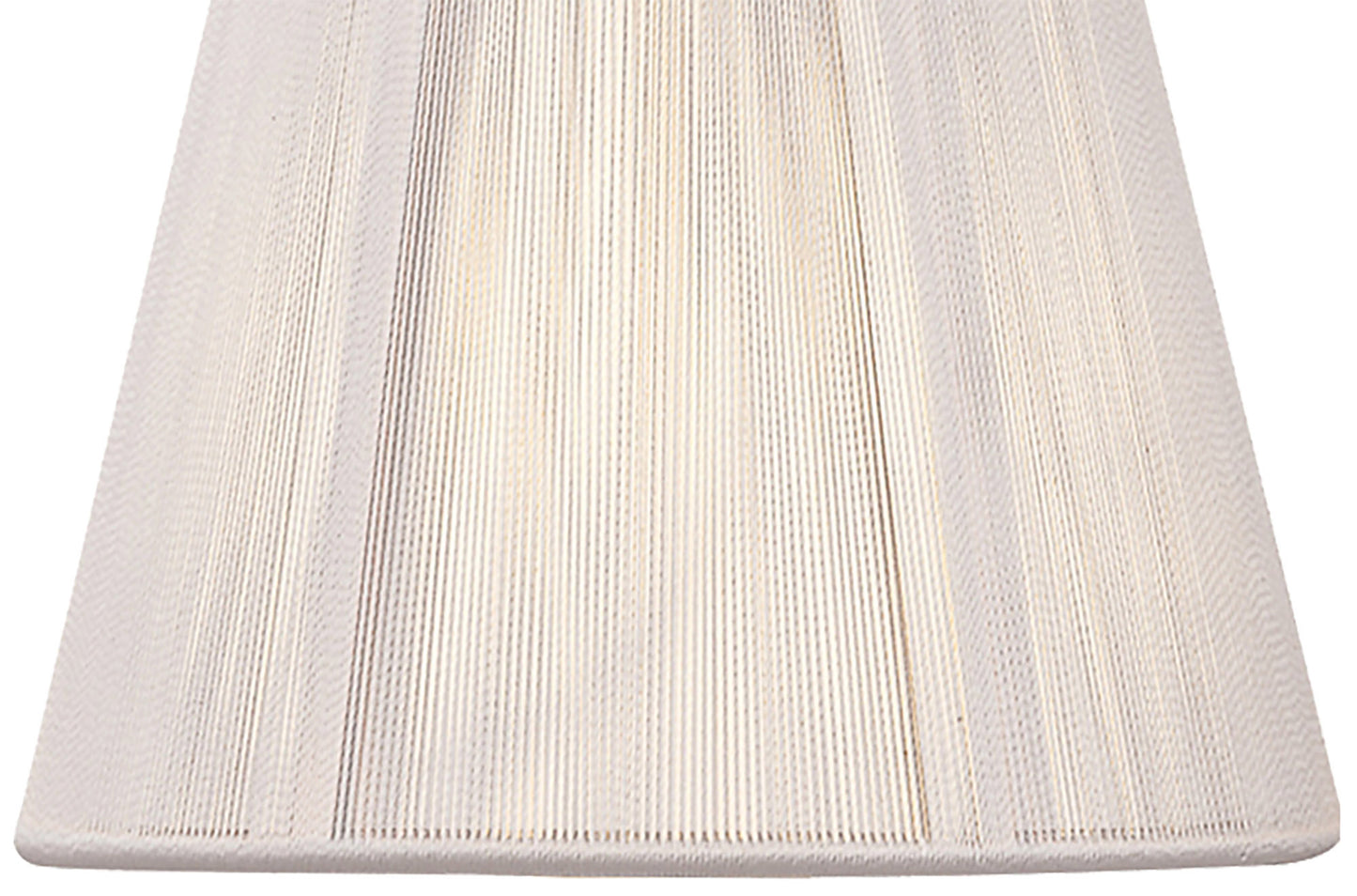 Clip On Silk String Shade Ivory White 80/130mm x 110mm by Mantra