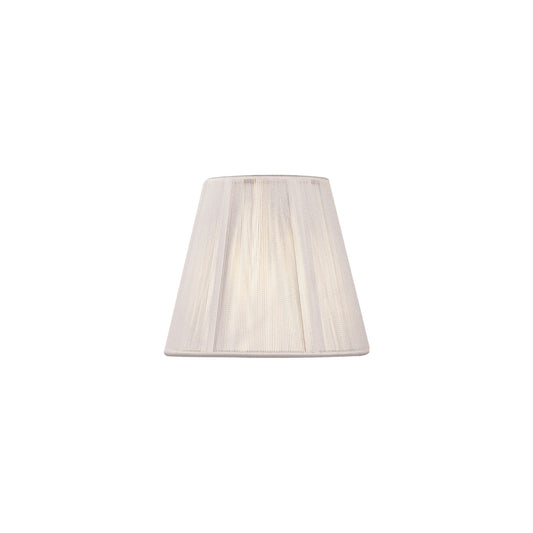 Clip On Silk String Shade Ivory White 80/130mm x 110mm by Mantra
