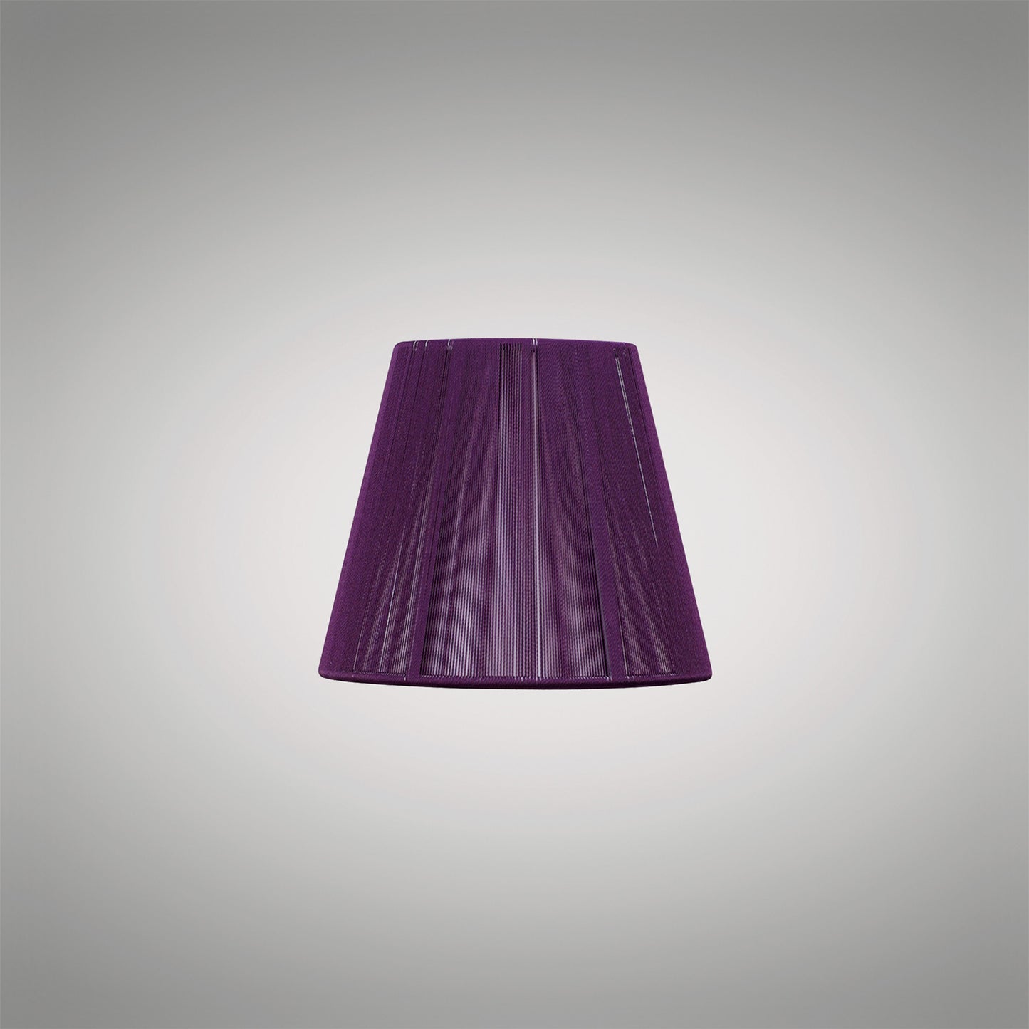 Clip On Silk String Shade Aubergine 80/130mm x 110mm by Mantra