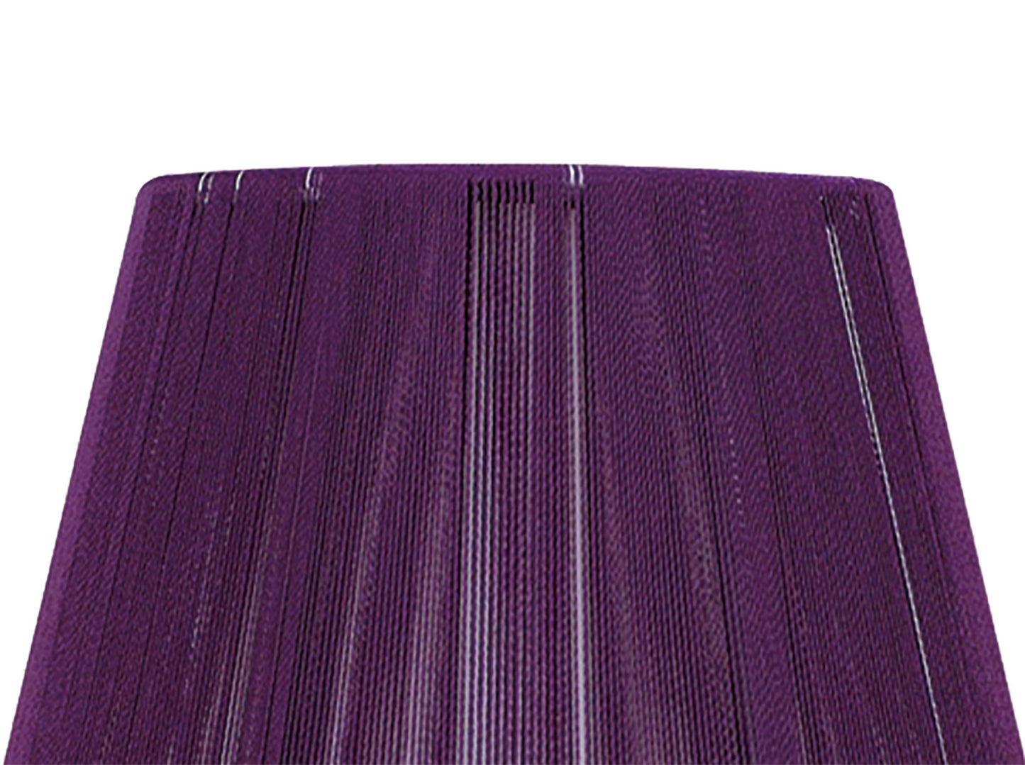 Clip On Silk String Shade Aubergine 80/130mm x 110mm by Mantra