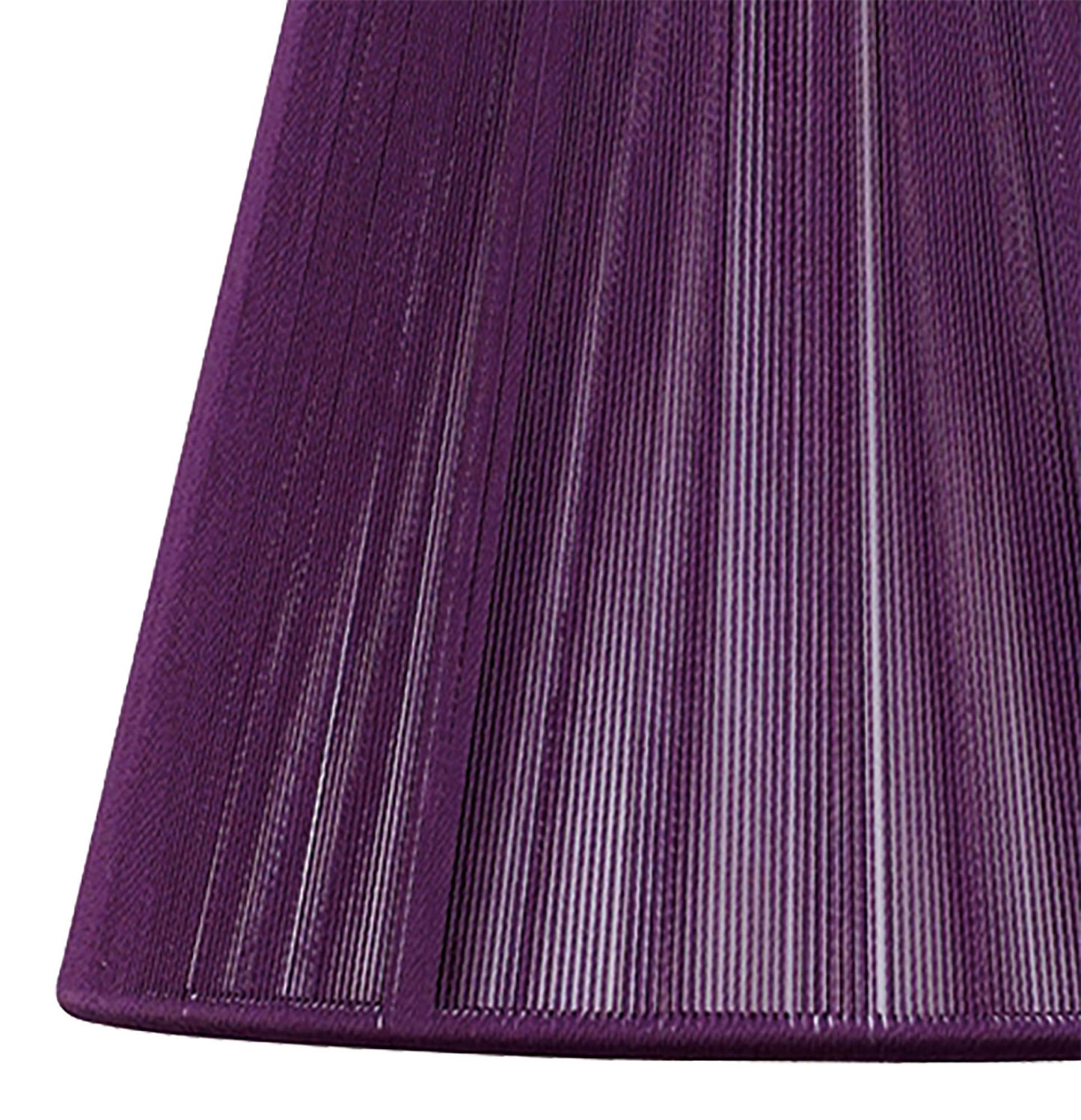 Clip On Silk String Shade Aubergine 80/130mm x 110mm by Mantra