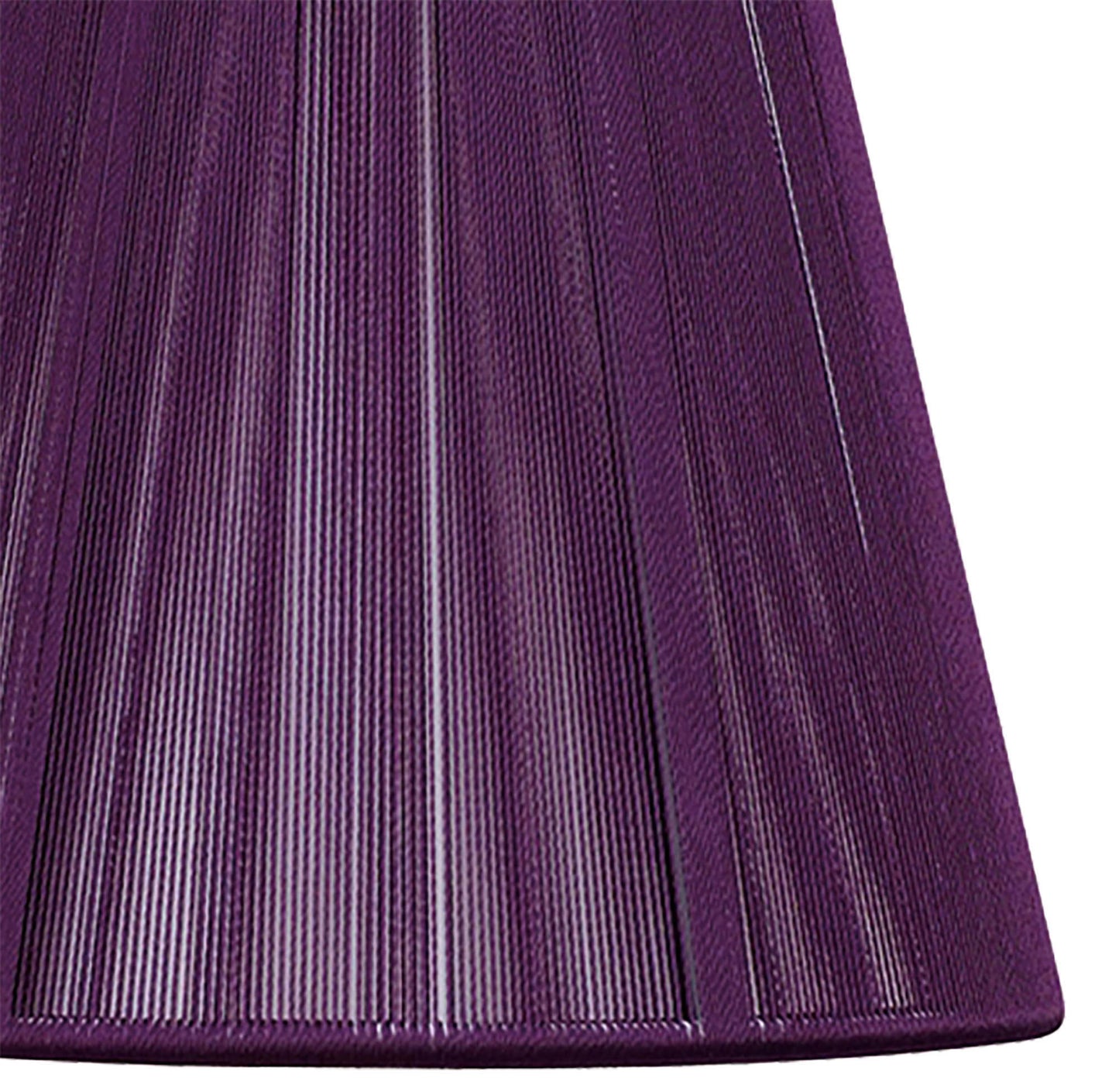 Clip On Silk String Shade Aubergine 80/130mm x 110mm by Mantra