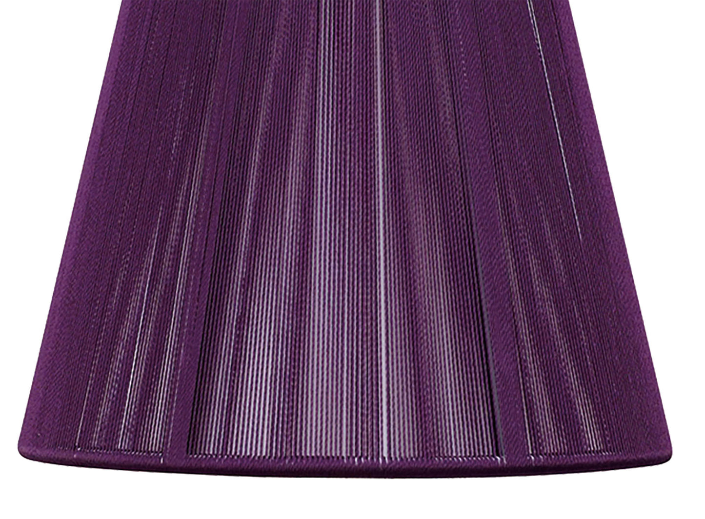 Clip On Silk String Shade Aubergine 80/130mm x 110mm by Mantra