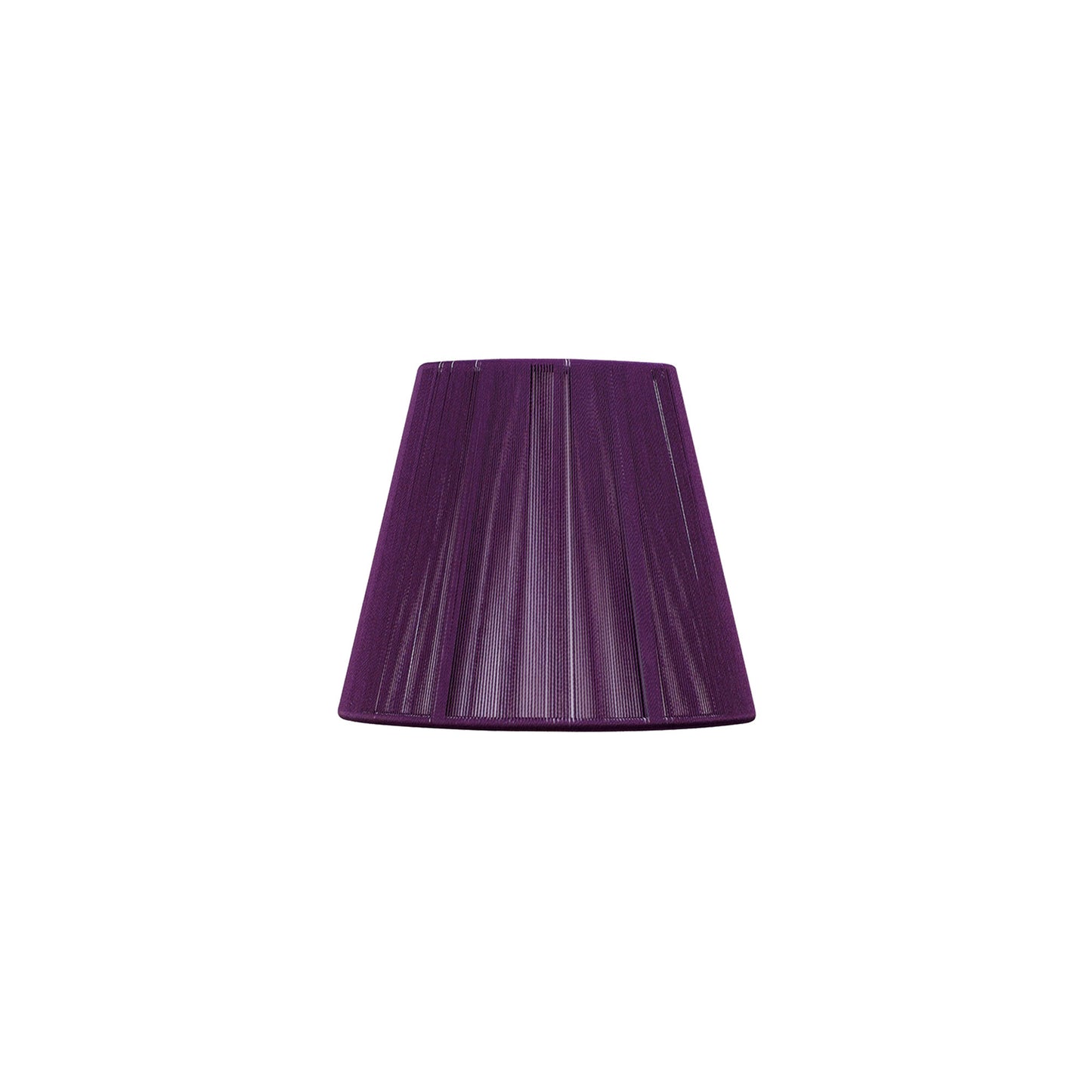 Clip On Silk String Shade Aubergine 80/130mm x 110mm by Mantra