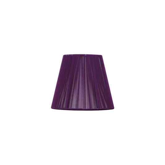 Clip On Silk String Shade Aubergine 80/130mm x 110mm by Mantra