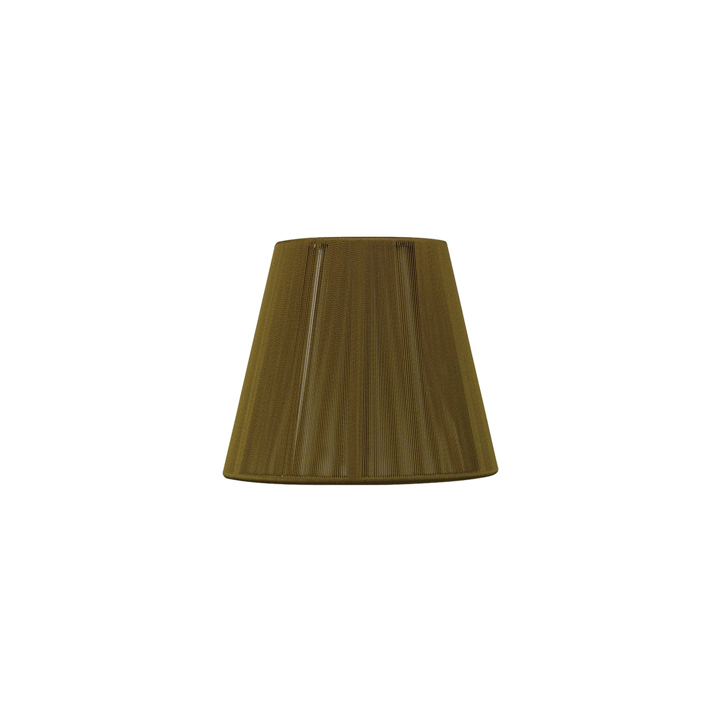 Clip On Silk String Shade Olive 80/130mm x 110mm by Mantra