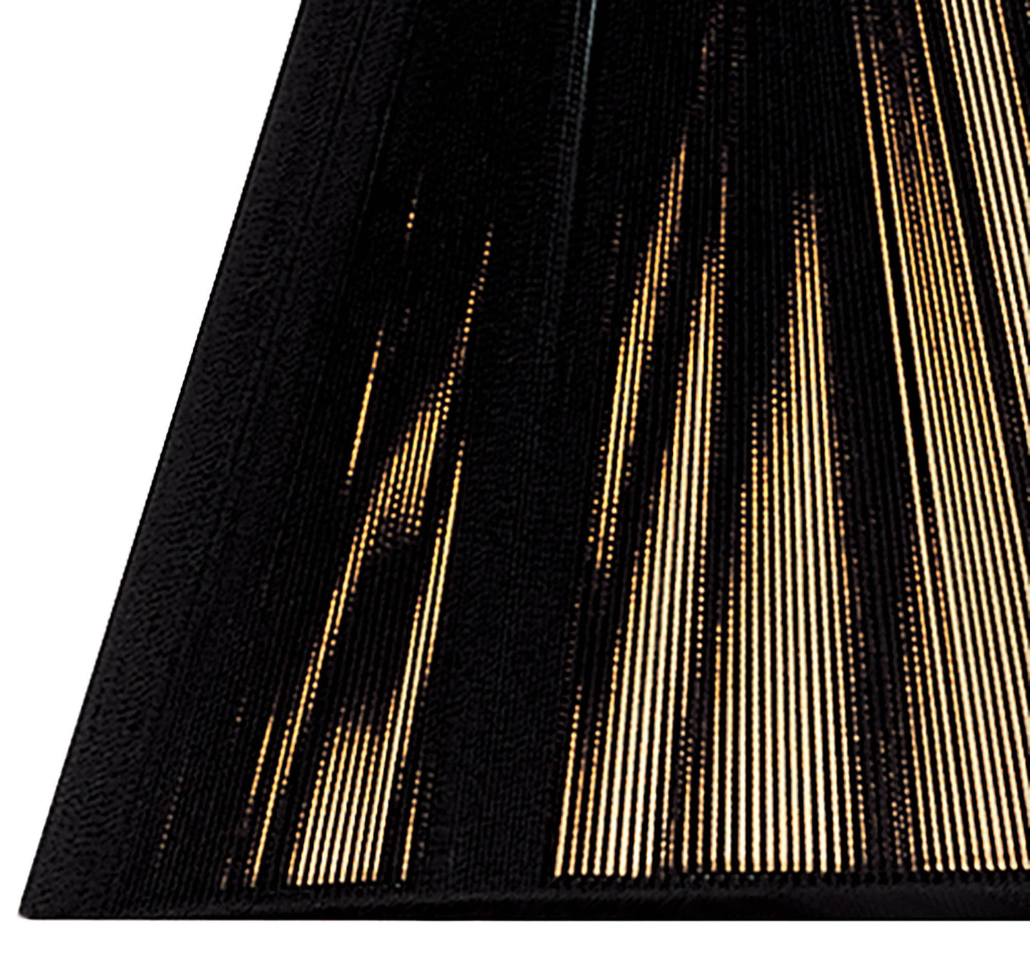 Silk String Shade Black 190/300mm x 200mm by Mantra