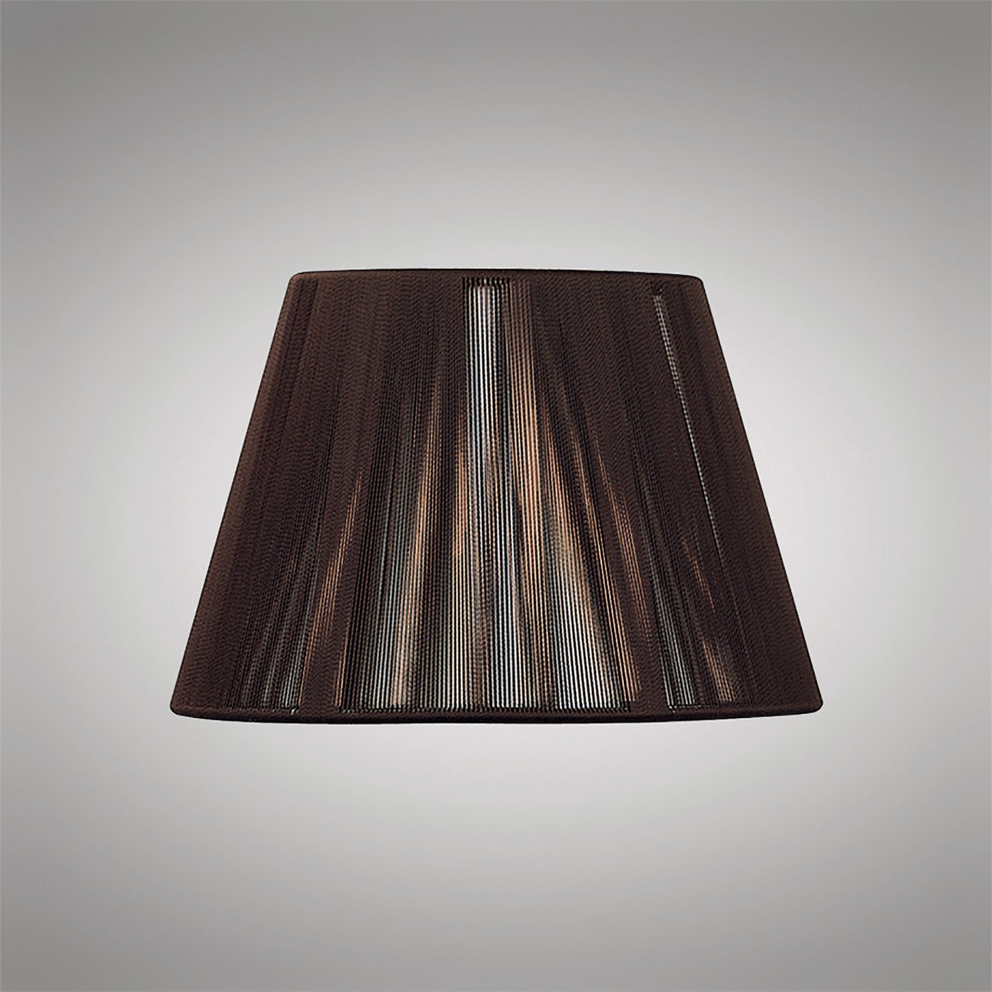 Silk String Shade Dark Brown 190/300mm x 200mm by Mantra