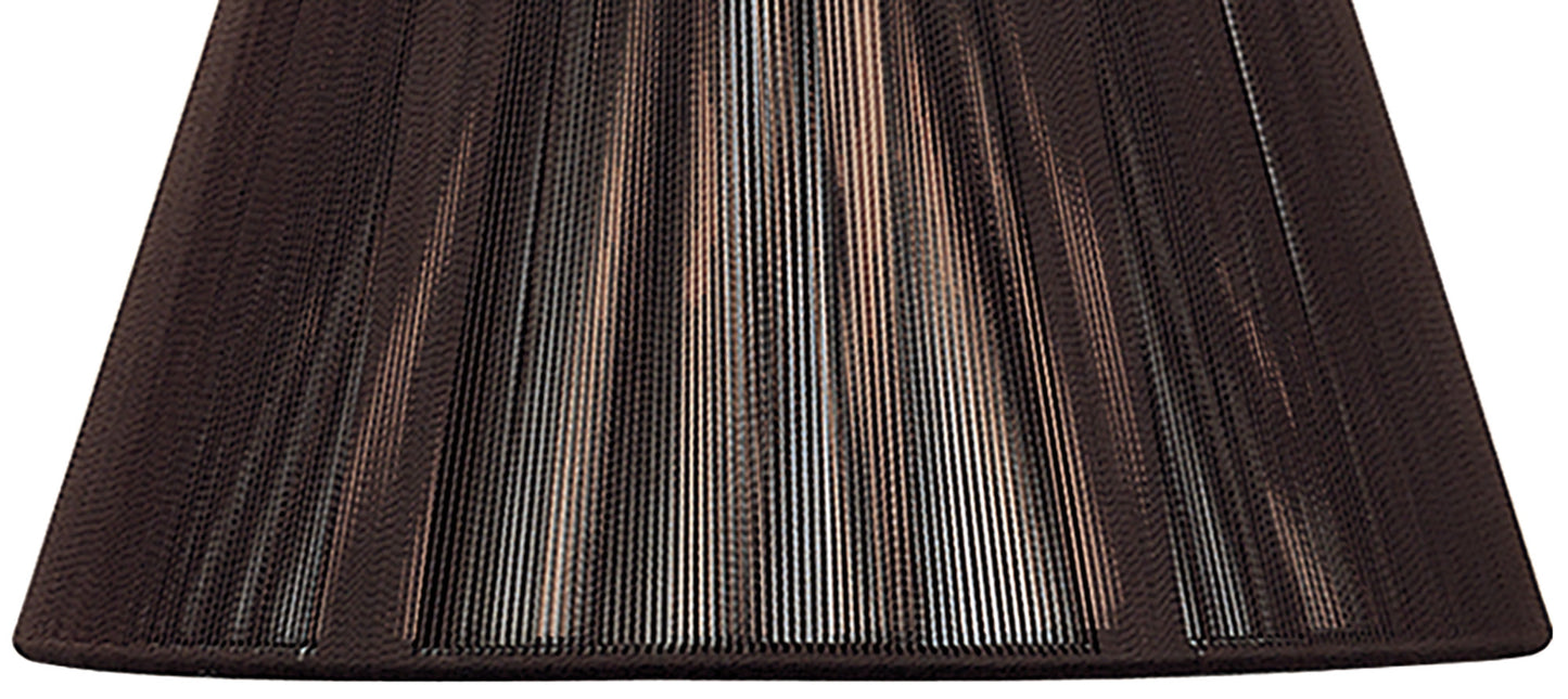 Silk String Shade Dark Brown 190/300mm x 200mm by Mantra