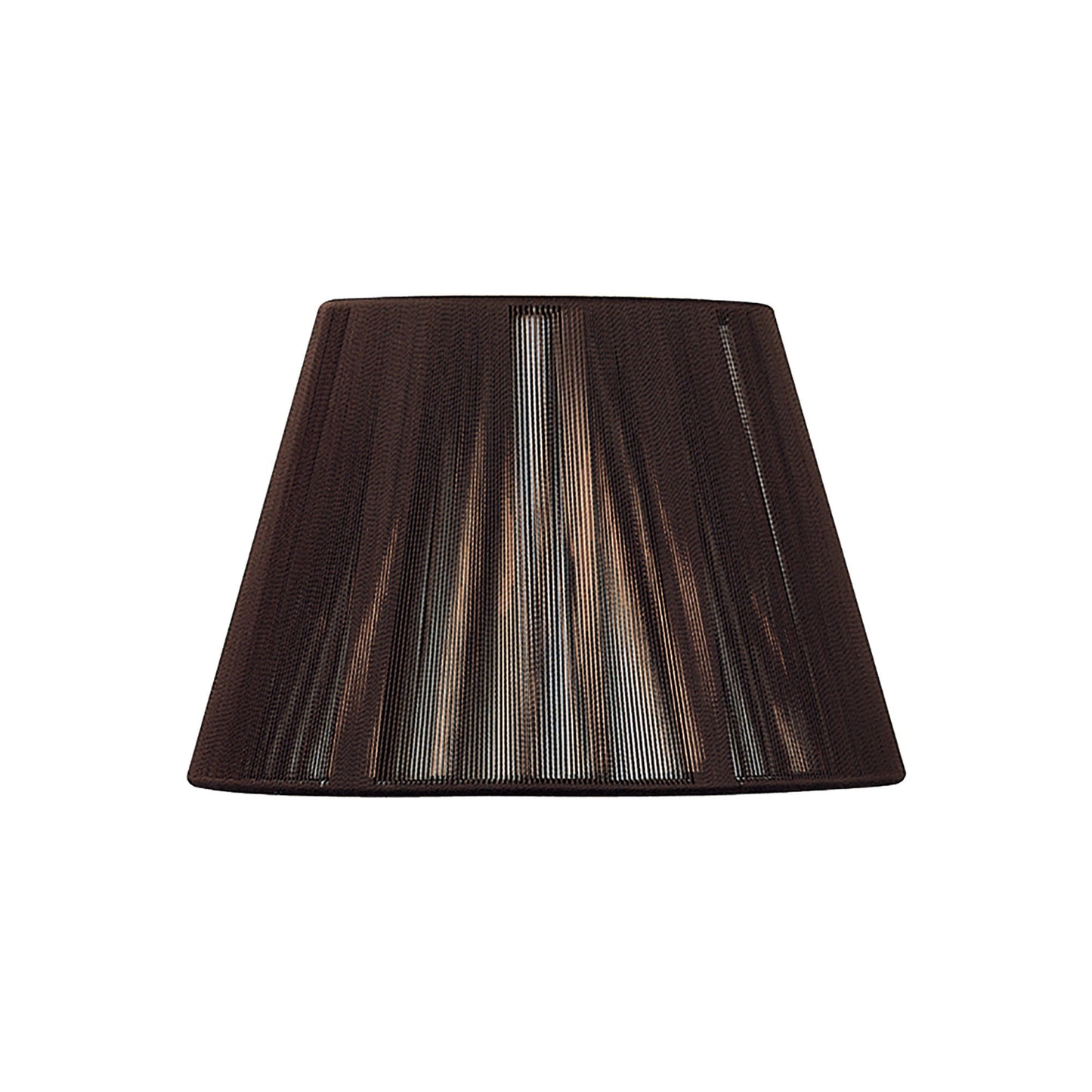 Silk String Shade Dark Brown 190/300mm x 200mm by Mantra