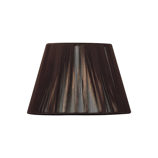 Silk String Shade Dark Brown 190/300mm x 200mm by Mantra