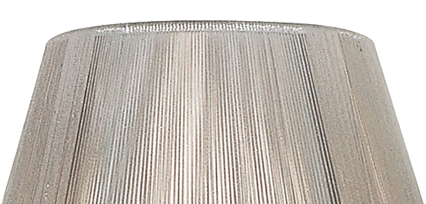 Silk String Shade Silver Grey 190/300mm x 200mm by Mantra