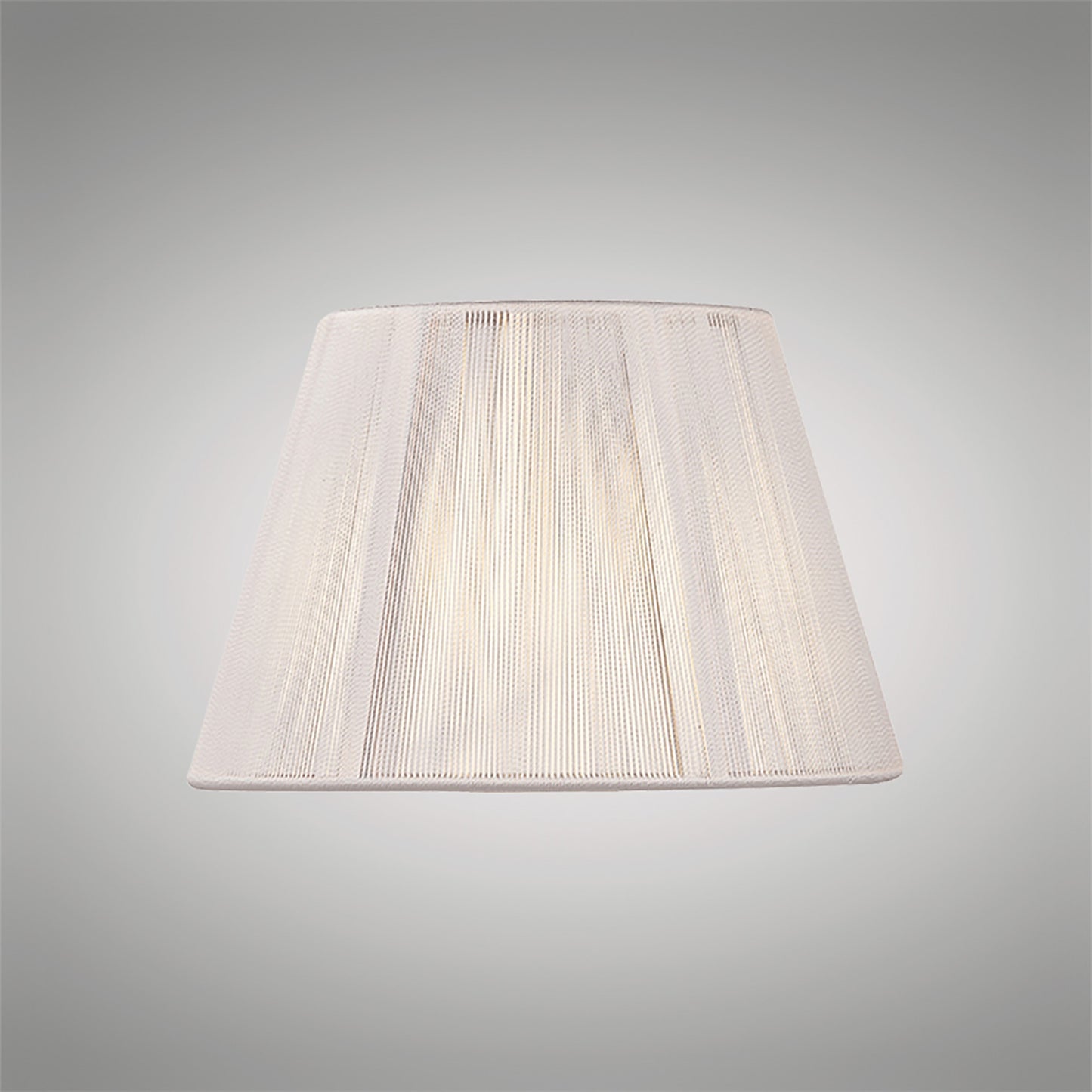 Silk String Shade Ivory White 190/300mm x 200mm by Mantra