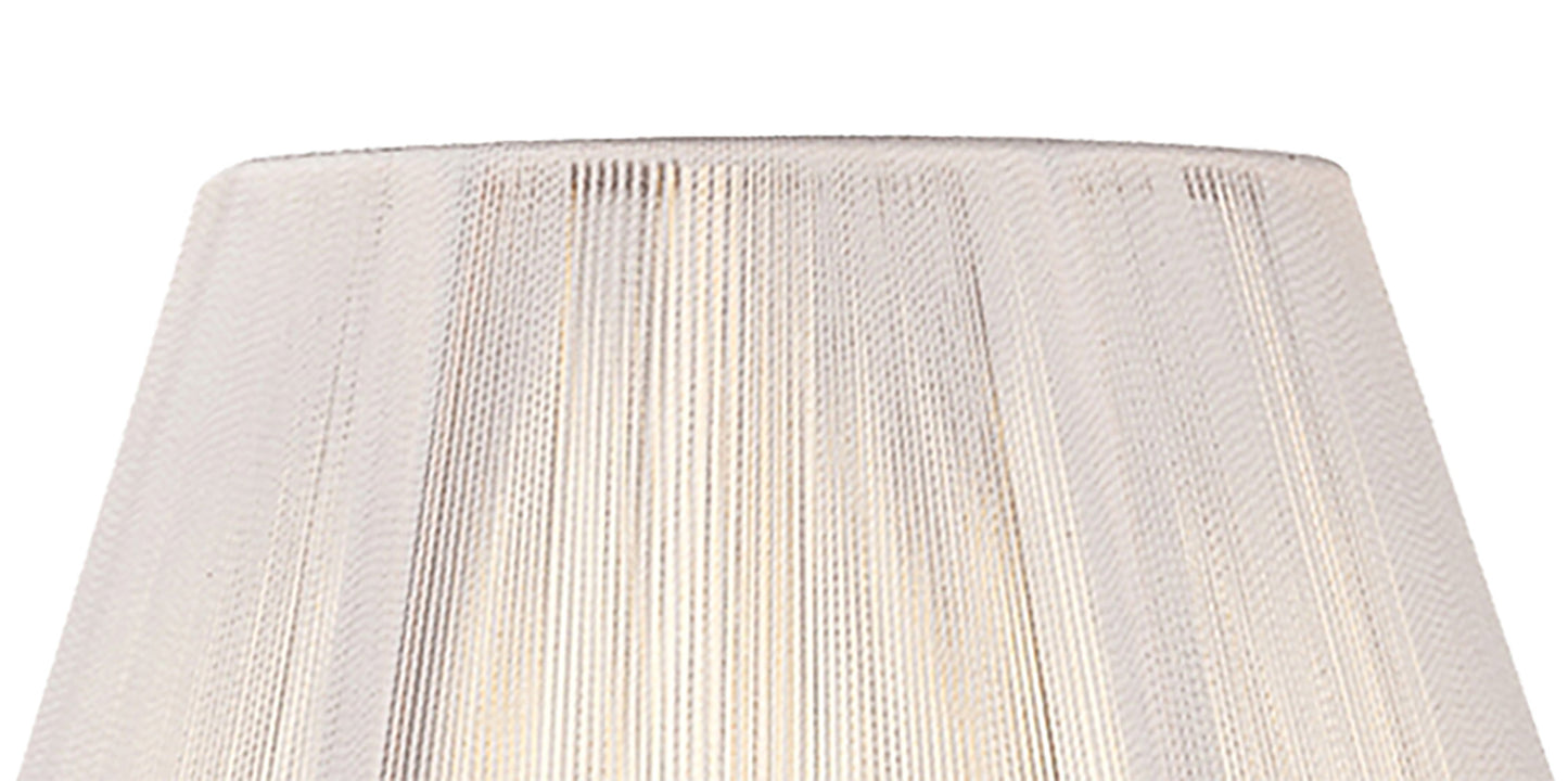 Silk String Shade Ivory White 190/300mm x 200mm by Mantra