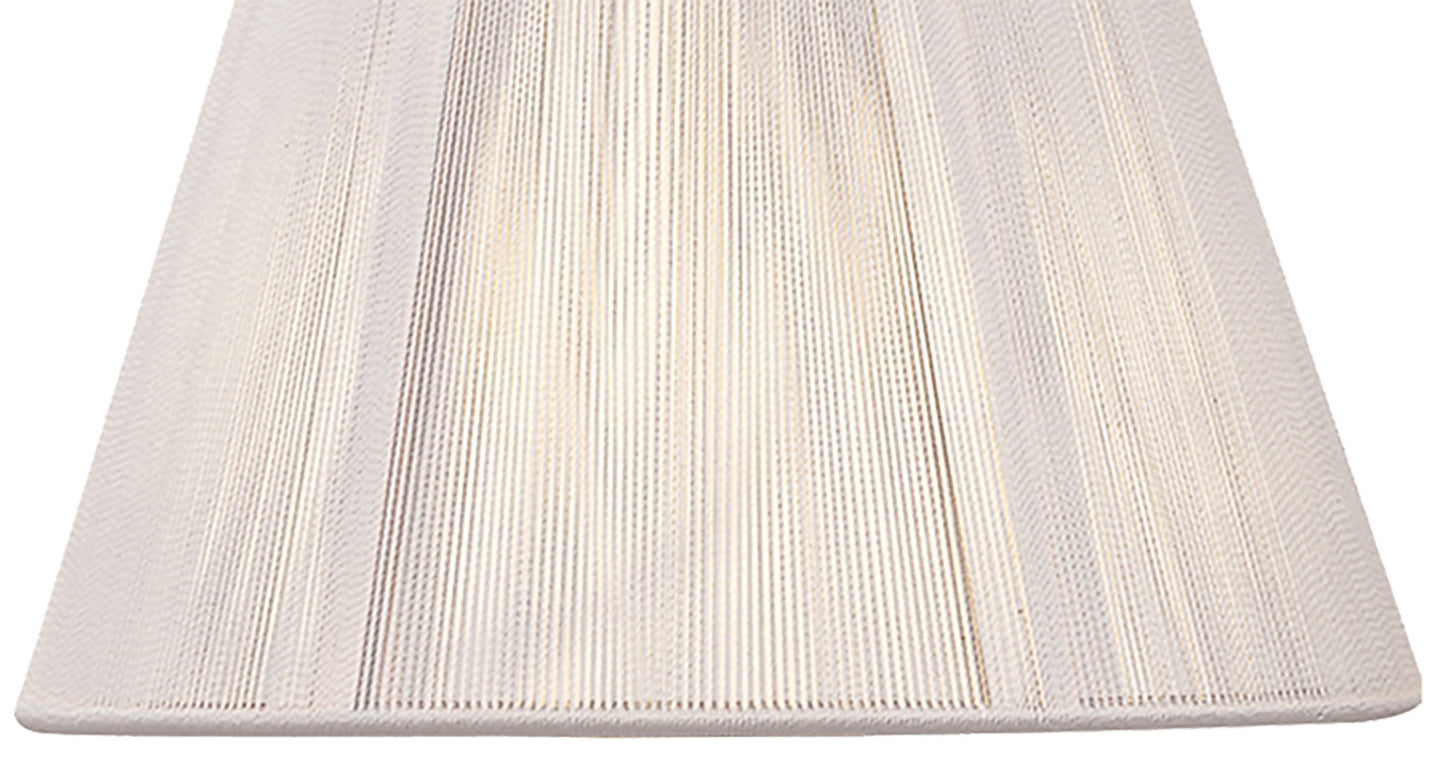 Silk String Shade Ivory White 190/300mm x 200mm by Mantra