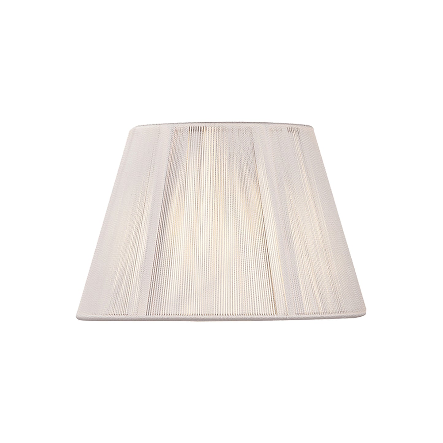 Silk String Shade Ivory White 190/300mm x 200mm by Mantra