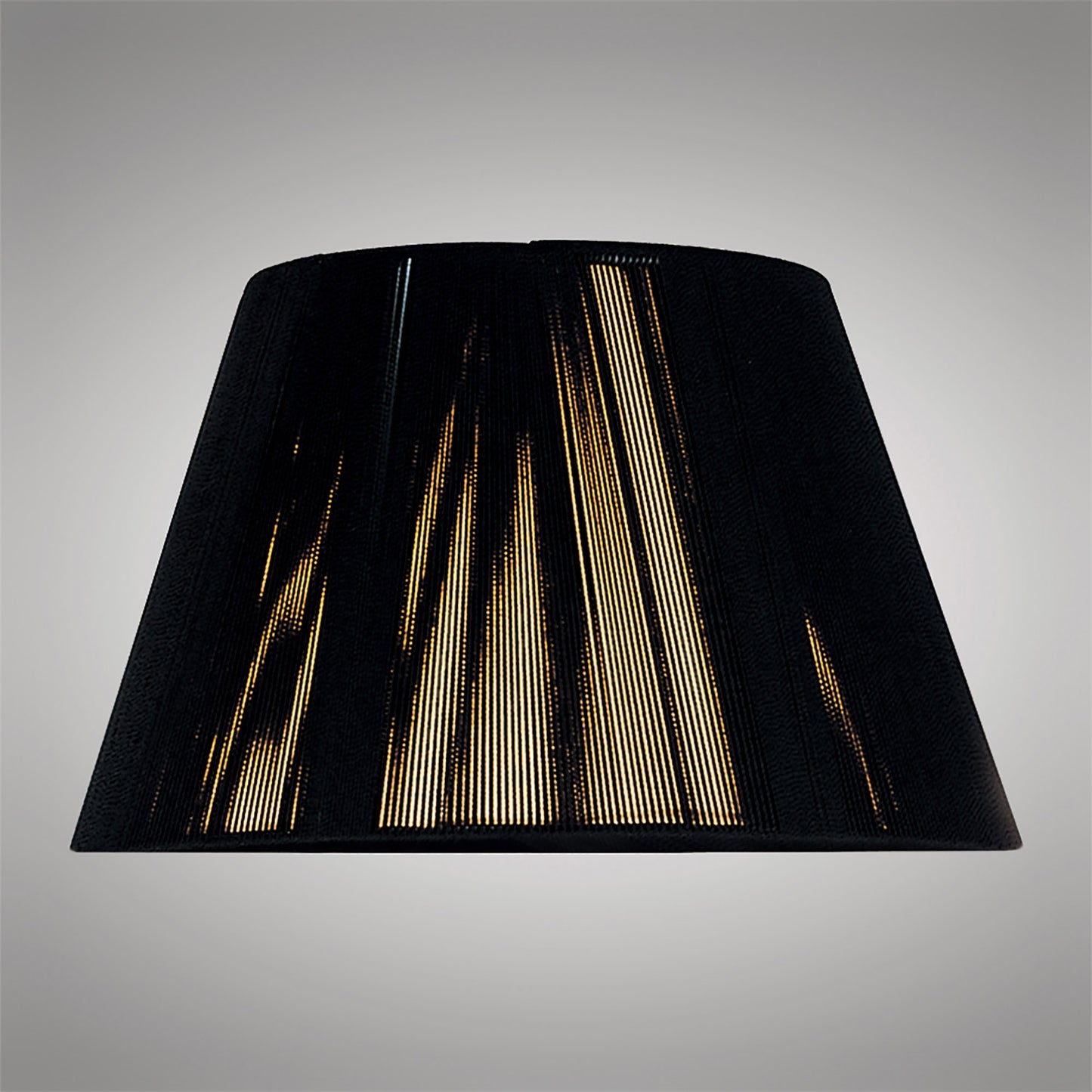 Silk String Shade Black 250/400mm x 250mm by Mantra