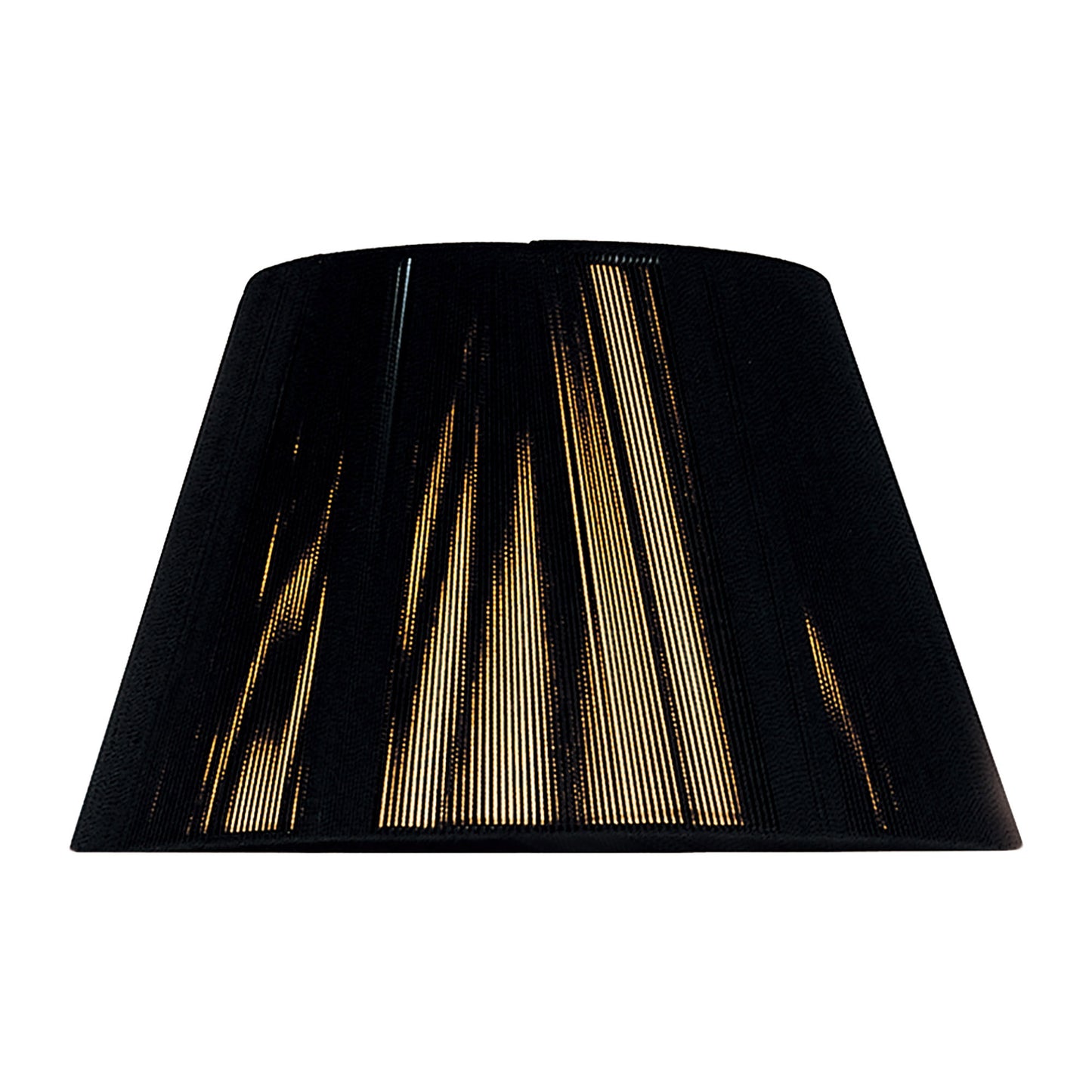 Silk String Shade Black 250/400mm x 250mm by Mantra