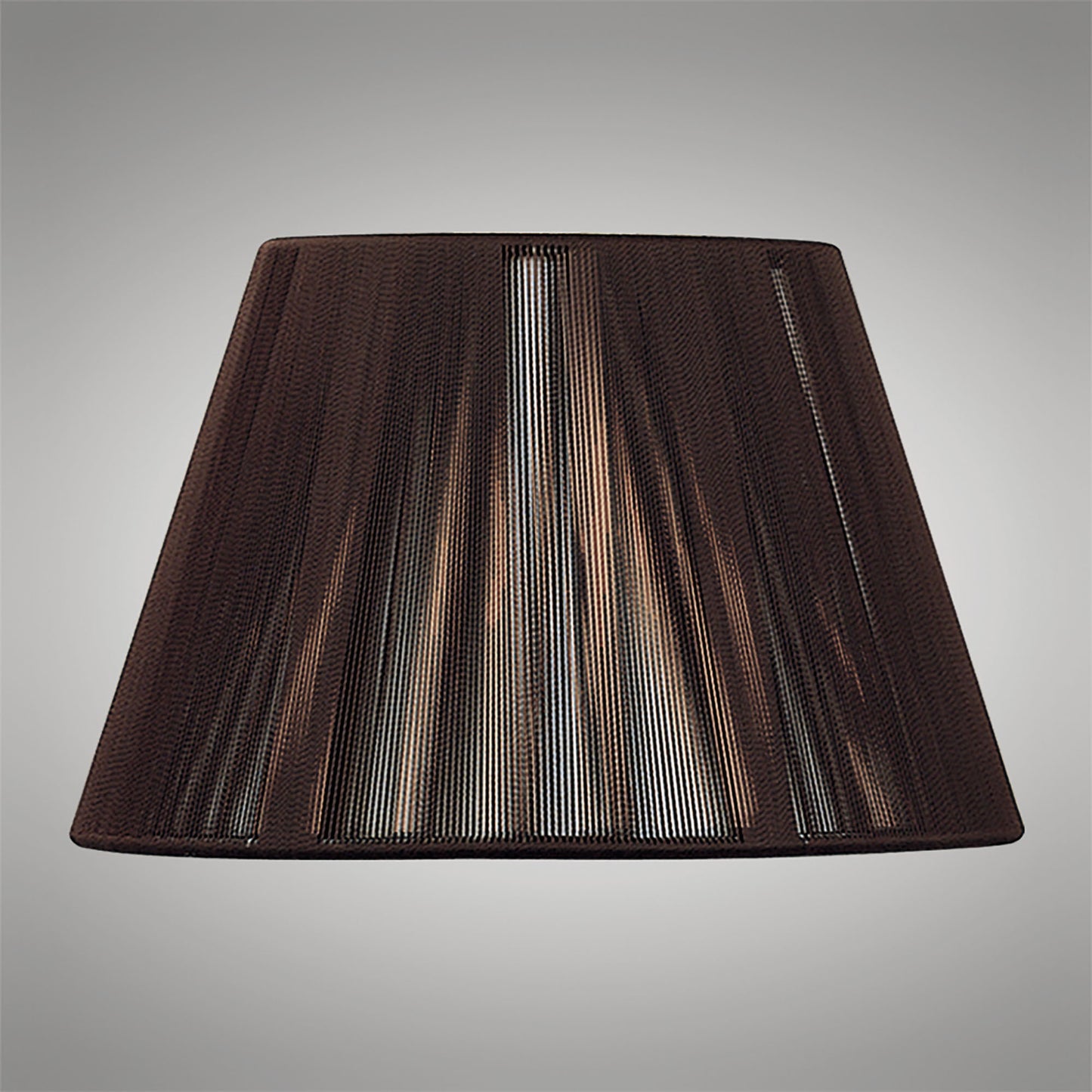 Silk String Shade Dark Brown 250/400mm x 250mm by Mantra