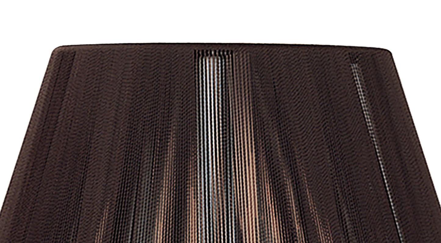 Silk String Shade Dark Brown 250/400mm x 250mm by Mantra