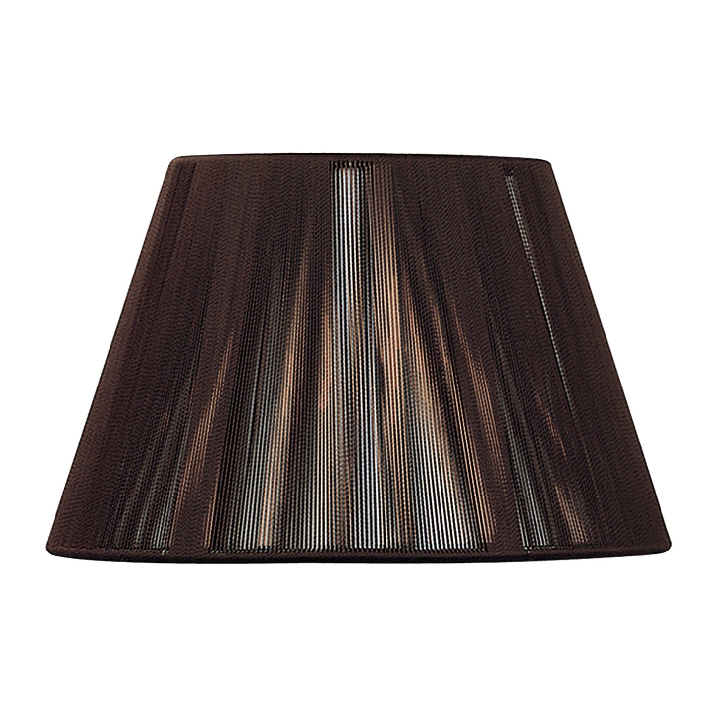 Silk String Shade Dark Brown 250/400mm x 250mm by Mantra