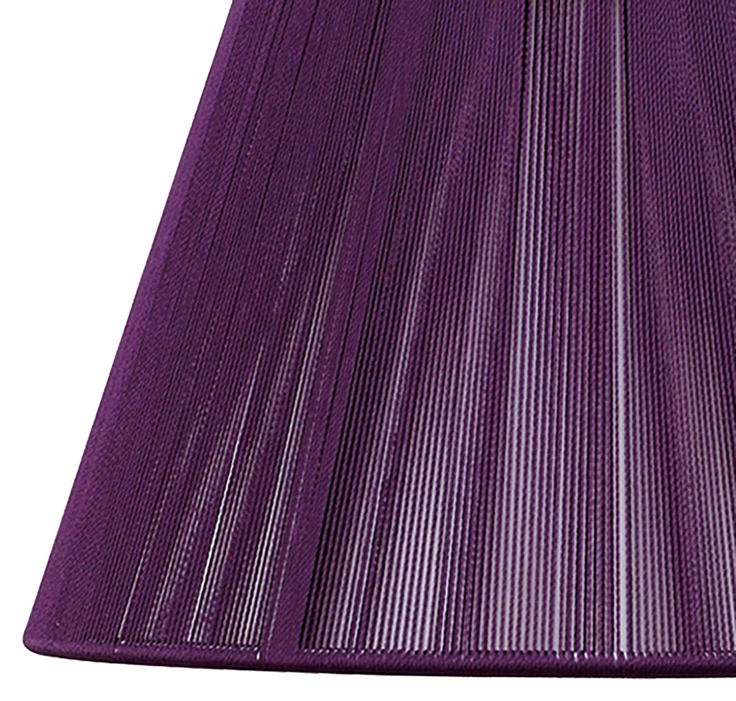 Silk String Shade Aubergine 250/400mm x 250mm by Mantra