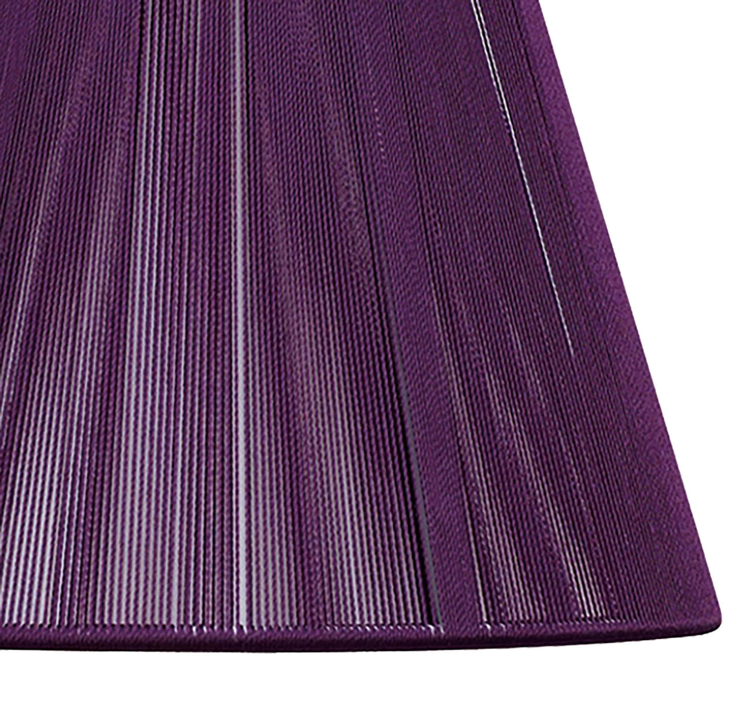 Silk String Shade Aubergine 250/400mm x 250mm by Mantra