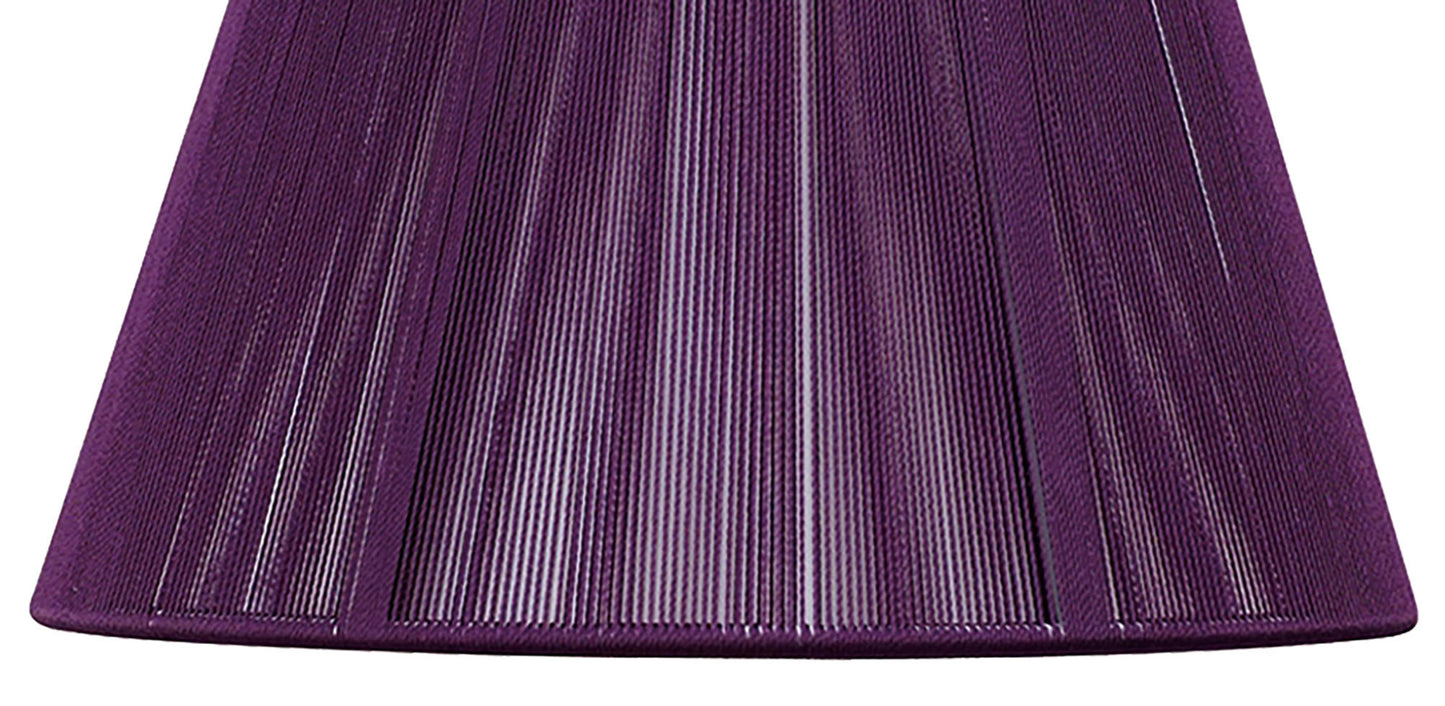 Silk String Shade Aubergine 250/400mm x 250mm by Mantra