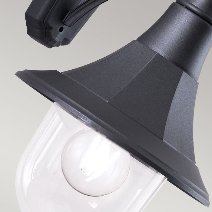 Shannon 1 Light Down Wall Lantern - Black