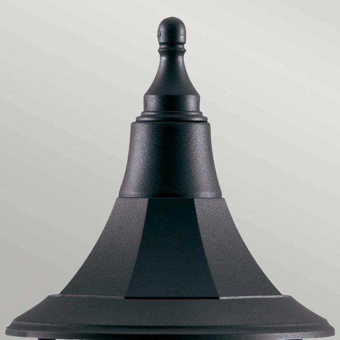 Shannon 1 Light Pedestal - Black
